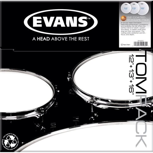 Набор пластиков EVANS ETPG2CTD-S G2 COATED STANDARD: Тип Рабочий
