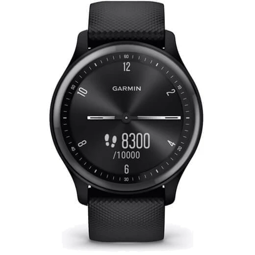 Смарт-часы Garmin Vivomove Sport Black Case and Silicone Band with Slate Accents (010-02566-00): Фитнес-функции Шагомер, Пульсометр