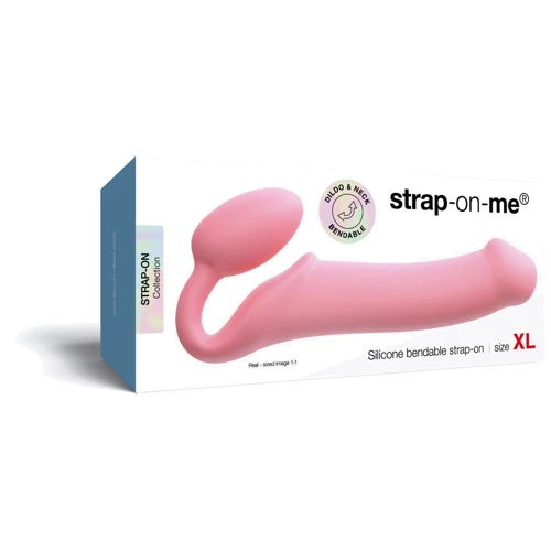 Безремневой страпон Strap-On-Me Rose XL, полностью регулируемый