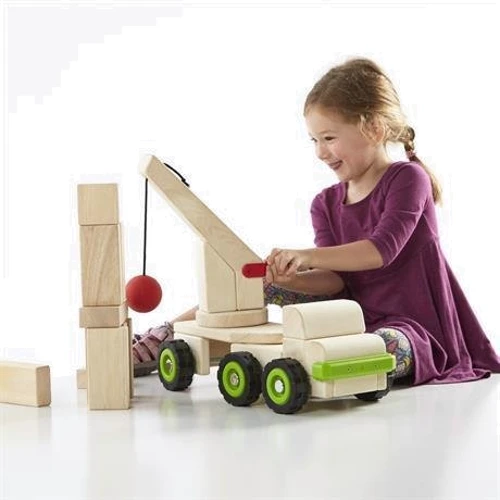 Іграшка Guidecraft Block Science Trucks Велика стінобитних машина (G7533)