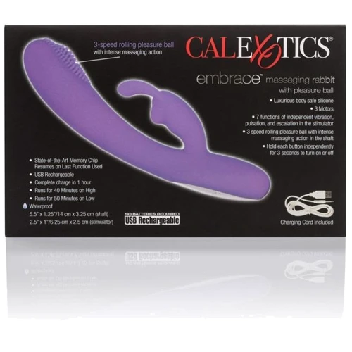 Вибромассажер Embrace Massaging Rabbit 14x3.25 см, розовый