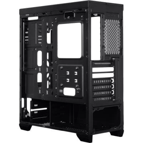 Корпус AZZA ARC 241 (CSAZ-241G): Материал передней панели Пластик
