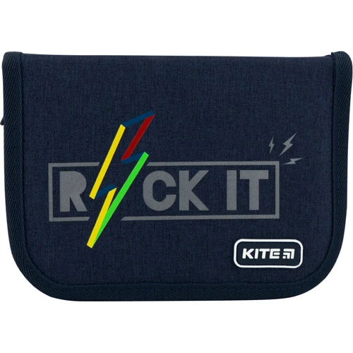 Пенал с наполнением Kite Education Rock it K20-622H-10, 1 отделение, 2 отворота