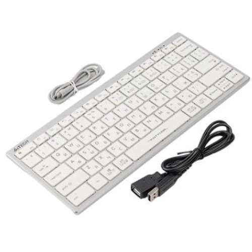Клавиатура A4Tech FBX51C Wireless/Bluetooth White (FBX51C White): Тип клавиш ножничный