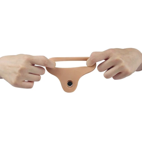 Насадка для двойного проникновения LoveToy The Ultra Soft Double Vibrating Flesh 6.25"