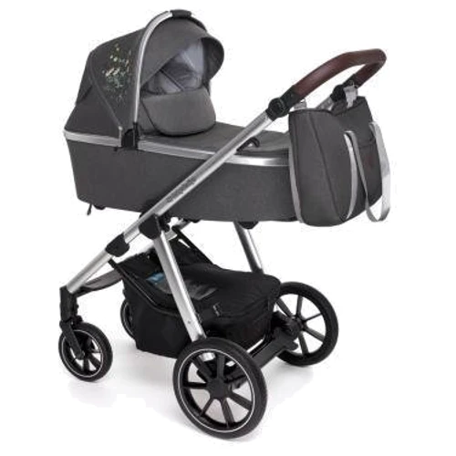 Универсальная коляска 2 в 1 Baby Design BUENO 117 GRAPHITE (с вышивкой): Пол ребенка девочка
