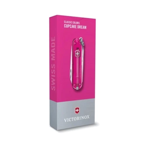 Мультитул Victorinox Classic SD Colors Cupcake Dream 58мм/7функцій/рожевий прозорий (0.6223.T5G): Кількість функцій 7