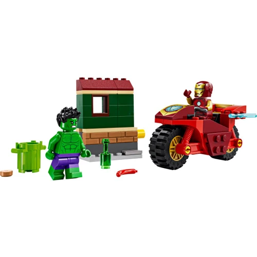 Конструктор LEGO Marvel Залізна Людина на мотоциклі та Халк (76287): Серія Marvel