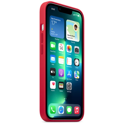 Чехол для iPhone Apple Silicone Case with MagSafe (PRODUCT) Red (MM2L3) for iPhone 13 Pro фото 5