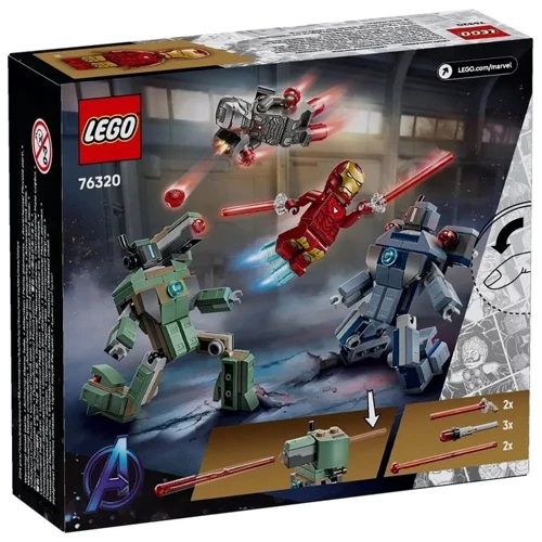 Конструктор LEGO Super Heroes Железный человек и Боевая Машина против Хаммер Дронов (76320) фото 7