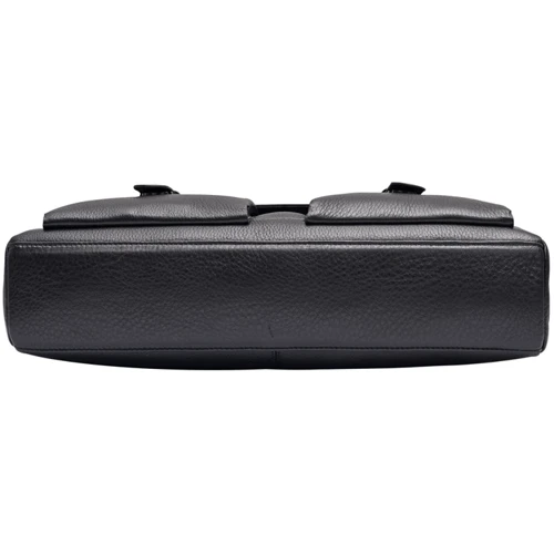 Мужской портфель Giorgio Ferretti черный (201850060a-black): Фактура Матовая, Зернистая