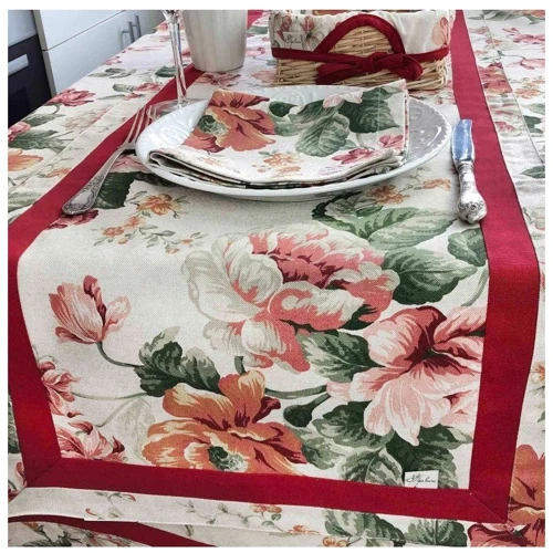 Доріжка на стіл Прованс Глорія Троянда 140х44см (14606)