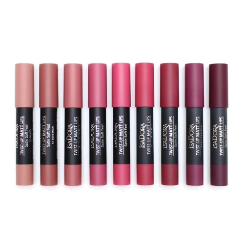 IsaDora Twist-up Matt Lips 71 blackout Помада-олівець для губ матова 3.3 g: Тип помади Помада-карандаш