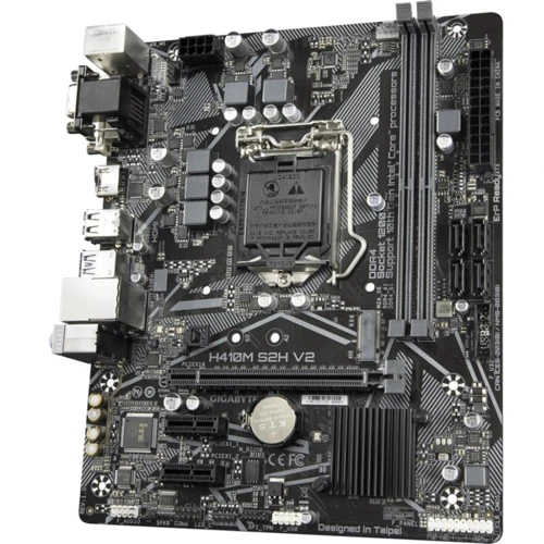 Gigabyte H410M S2H V2: Роз'єми на платі PCI Express x1, SATA 3.0, M.2