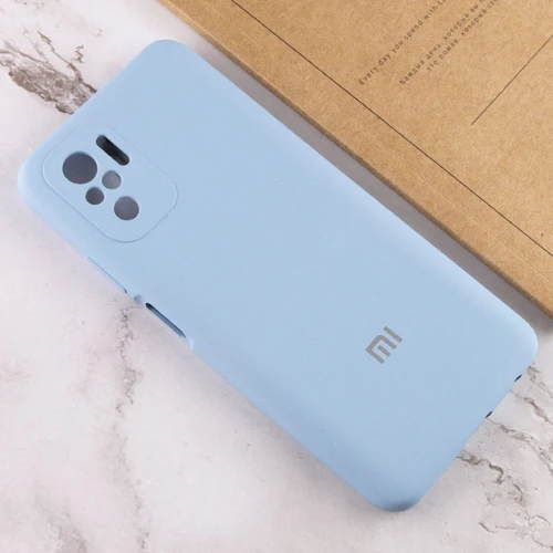 Чехол для телефонов Mobile Case Silicone Cover Shield Camera Lilac Blue for Xiaomi Redmi Note 10 / Note 10s: Материал силикон