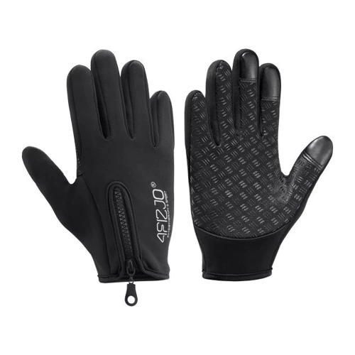 Перчатка для фитнеса 4FIZJO Size S Black для бега (4FJ0438 ): Способ фиксации Молния