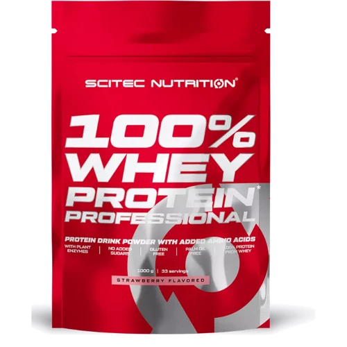 Протеин Scitec Nutrition Whey Protein Professional 1000 g / 33 servings / strawberry
