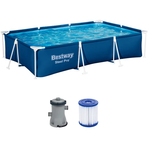 Бассейн Bestway каркасный 300-201-66 см (56411) (фильтр-насос) фото 1