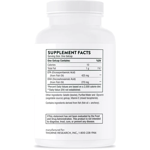 Thorne Research Super EPA 90 Gelcaps Концентрат Омега-3: Тип Омега 3