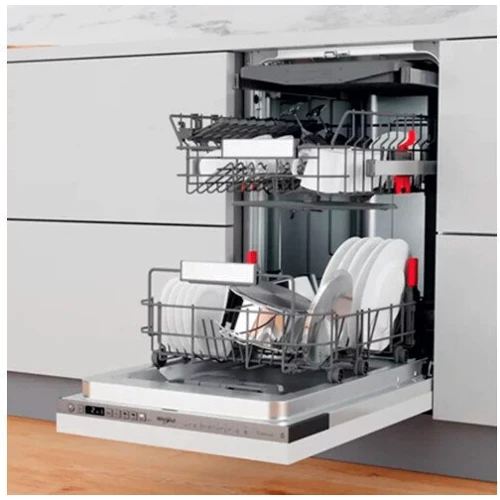 Встраиваемая посудомоечная машина Whirlpool WSIO 3O34 PFE X: Вместимость (комплектов) 10