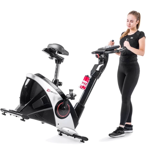 Велотренажер Hop-Sport HS-090H Apollo iConsole серебристый + мат