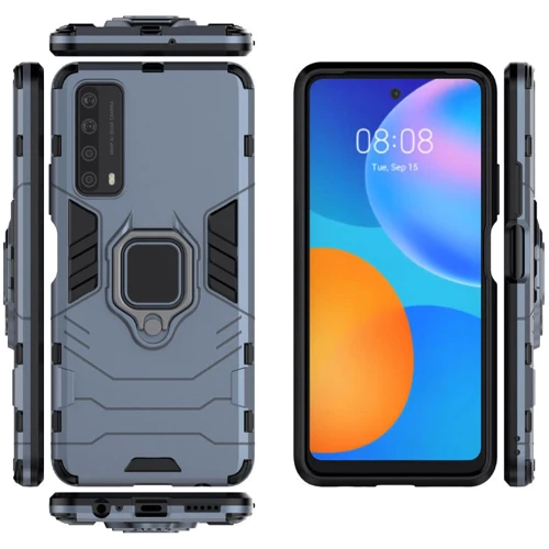 Чехол для телефонов Mobile Case Transformer Ring Metal Slate for Huawei P Smart 2021: Материал поликарбонат / силикон