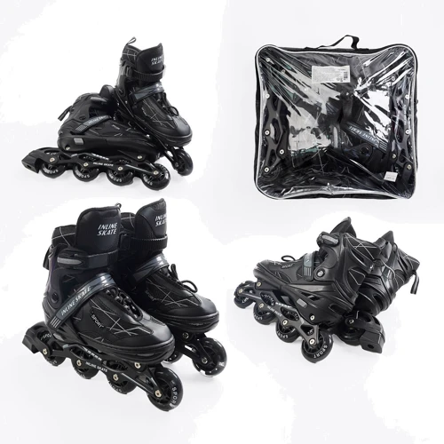 Раздвижные ролики Best Roller колеса PU 74384-М (34-38) Черные