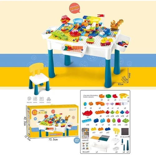 Столик с конструктором 260 деталей + стул (6787-121)