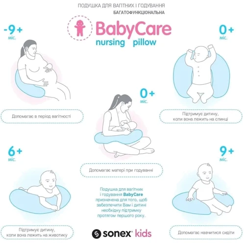 Подушка для кормления Sonex BabyCare бежевая 58х54х17 см бежевая (SO102144) фото 3
