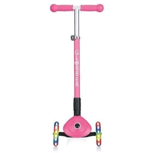 Самокат GLOBBER серии PRIMO FOLDABLE LIGHTS, розовый, колеса с подсветкой, до 50кг, 3+ (432-110-2): Конструкция рамы складная