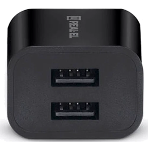 Зарядное устройство REAL-EL Wall Charger 2xUSB CH-210 black (EL123160014): Тип сетевое