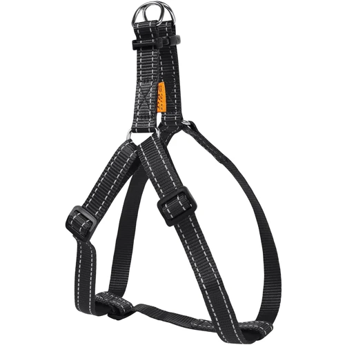 Шлея DOG Extreme, регулируемая длина 20 мм 50-80 см черная (06671)