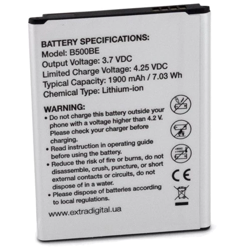 Аккумулятор ExtraDigital 1900mAh (BMS6241) for Samsung i9192 Galaxy S4 Mini Duos: Производитель ExtraDigital