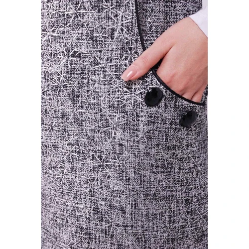 Платье FashionUp PL-1559B-42 42 серое повседневное до середины бедра: Вид Повседневные платья