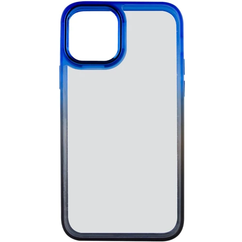 Чехол для iPhone TPU Case TPU+PC Fresh Sip Black/Blue for iPhone 12 Pro Max: Цвет синий