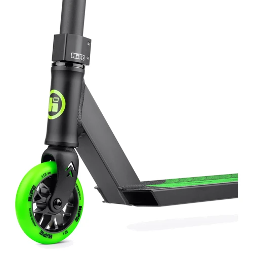 Самокат трюкових Hipe H3 Black / Green: Тип коліс литые
