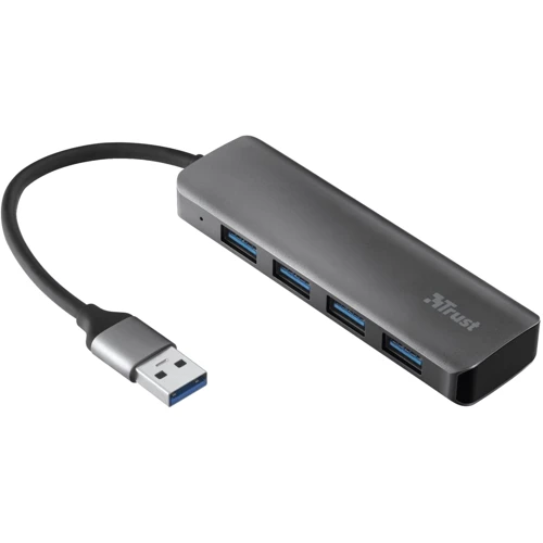Адаптер Trust Adapter Halyx USB to 4xUSB Grey (23327_TRUST)