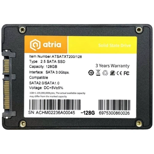 ATRIA XT200 128 GB (ATSATXT200/128): Тип накопичувача внутренний