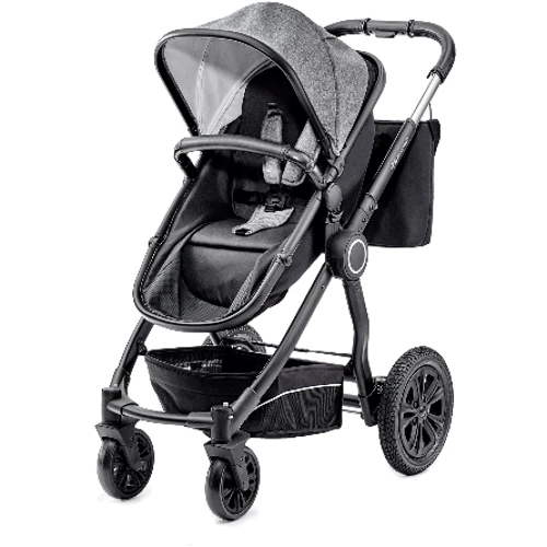 Универсальная коляска 2 в 1 Kinderkraft Veo Black/Gray (KKWVEOBLGR2000): Ширина шасси 60 см