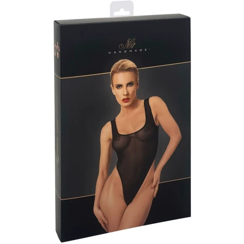 Боди Noir Handmade F322 Paparazzi elastic mesh body Black, S