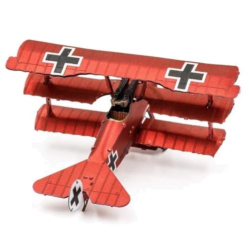 Металлический 3D конструктор Fascinations Fokker Dr. I Triplane, MMS210: Рекомендуемый возраст от 12 и старше