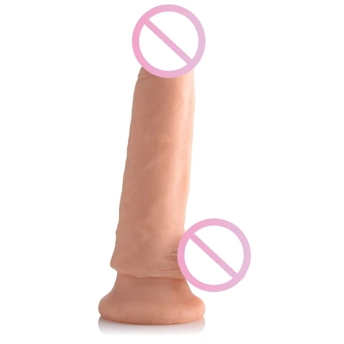 6 Inch Ultra Real Dual Layer Suction Cup Dildo - фаллоимитатор 13x4.5 см