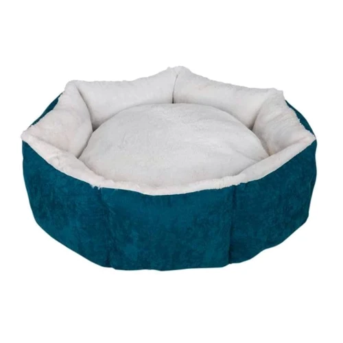 Лежак для собак Ferplast Cupcake круглый S 50 см 5 кг серо-зеленый (VR09//3626)
