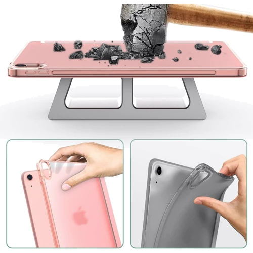 Аксессуар для iPad BeCover Case Book Tri Fold Hard Pink for iPad Air (2020-2025) (711416): Особенности трансформируется в подставку, Удобно держать в руке, Стильный дизайн, Надежная защита от царапин и загрязнений