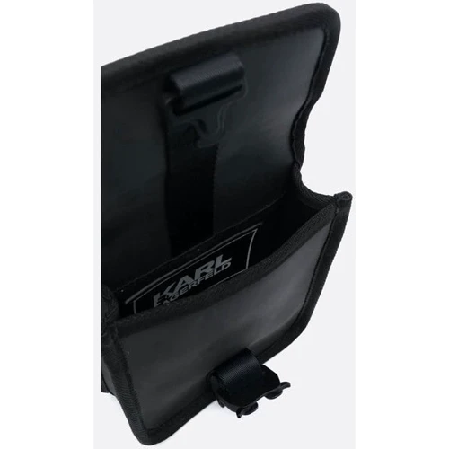 Чоловіча сумка через плече Karl Lagerfeld K/KOVER SM CROSSBODY чорна (226M3064-999): Фактура Гладкая, Матовая