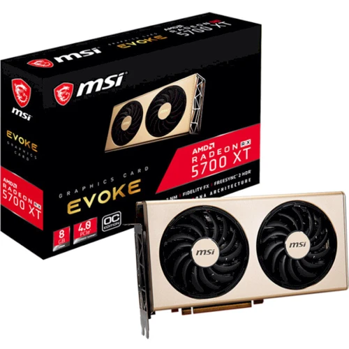 Відеокарта MSI Radeon RX 5700 XT 8192Mb EVOKE OC (RX 5700 XT EVOKE OC): Обсяг пам'яті, Гб 8