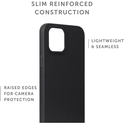 Чехол для iPhone Native Union Clic Classic Case Black (CCLAS-BLK-NP20S) for iPhone 12 mini: Материалы кожа