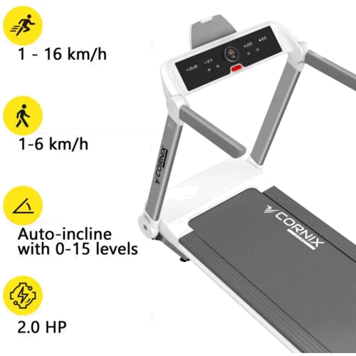 Беговая дорожка Cornix Tina White/Grey (TM-TINA)