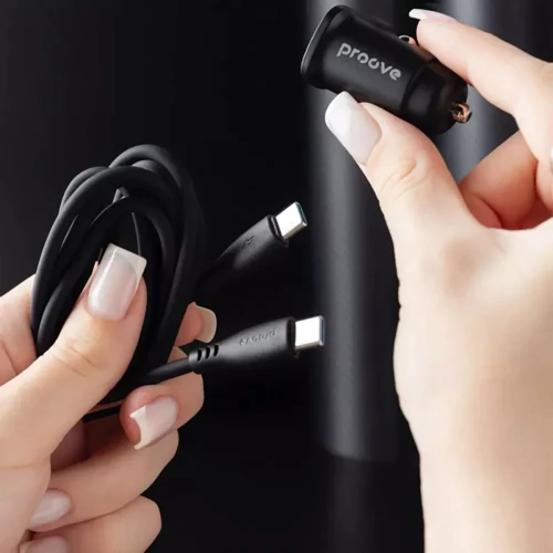 Зарядное устройство Proove Car Charger USB+USB-C Flash with Cable 30W Black (CCFC30111201): Тип автомобильное