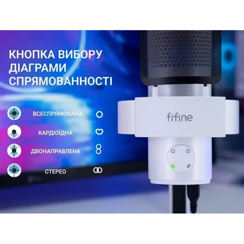 USB Микрофон Fifine A9W: Тип звука Моно